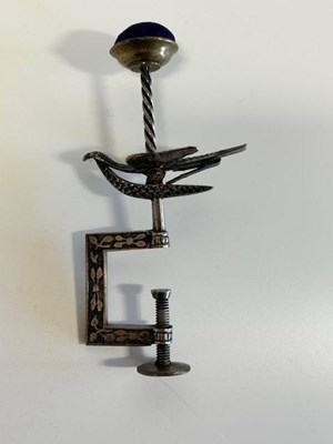 Lot 2139 - Late 19th Century Cut Steel Chatelaine, with a...