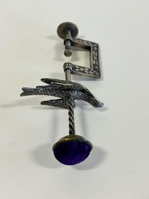 Lot 2139 - Late 19th Century Cut Steel Chatelaine, with a...
