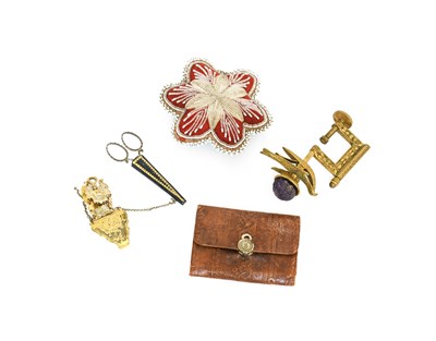 Lot 2140 - 19th Century Sewing Accessories, comprising a...