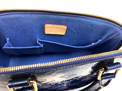Lot 1027 - Louis Vuitton Patent Leather Alma Handbag...