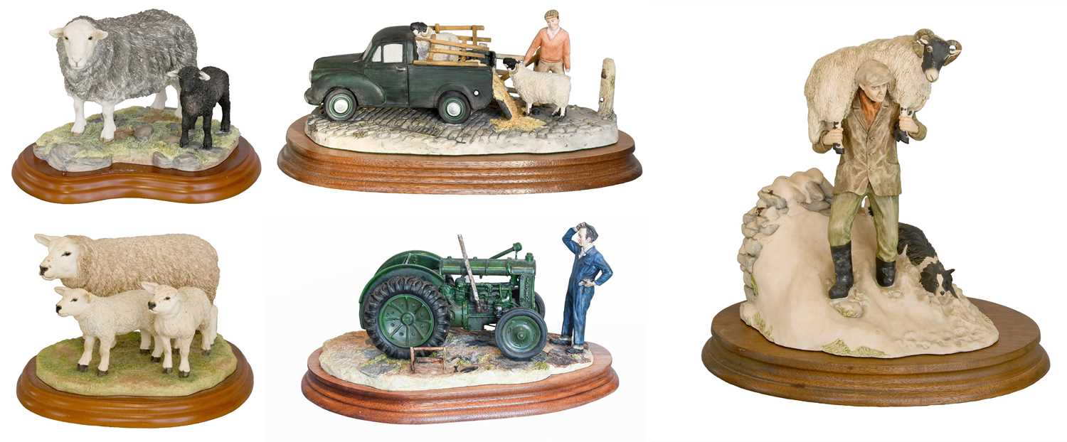 Lot 153 - Border Fine Arts Sheep and Collie Groups,...