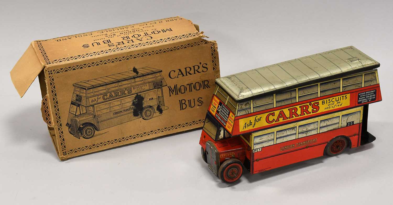 Lot 371 - Carrs Biscuit Tin London Bus