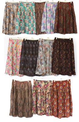 Lot 2097 - Collection of Liberty Plus Pleated Wool Skirts,...