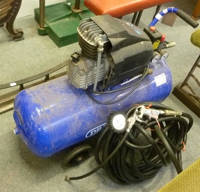 Lot 1122 - A Draper 2HP 50litre compressor and a Draper battery charger