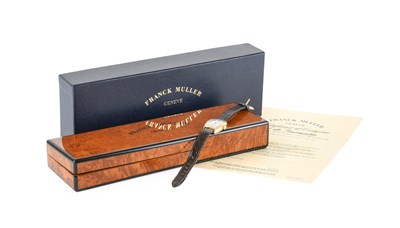 Lot 2186 - Franck Muller: A Lady's 18ct Gold Tonneau...
