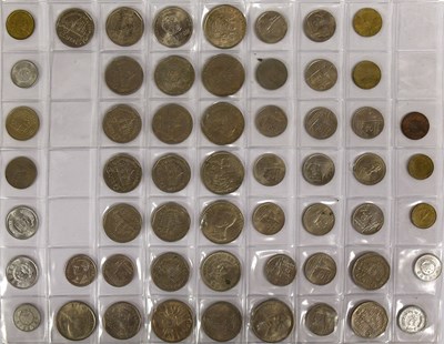 Lot 100 - Three World Coin Albums, comprising approx....