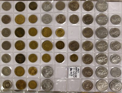 Lot 100 - Three World Coin Albums, comprising approx....