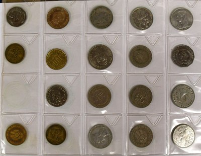 Lot 100 - Three World Coin Albums, comprising approx....