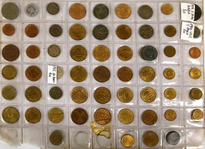 Lot 100 - Three World Coin Albums, comprising approx....