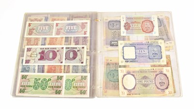Lot 320 - A Collection of British Military Banknotes,...