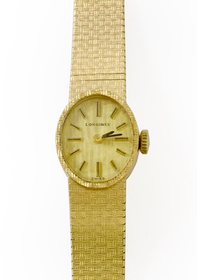 Lot 49 - A Lady's 9 Carat Gold Longines Wristwatch,...