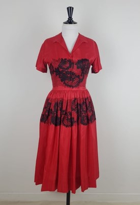 Lot 2206 - Circa 1950s Dresses comprising an Anne Fogarty...