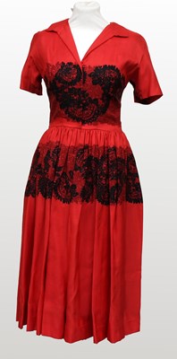 Lot 2206 - Circa 1950s Dresses comprising an Anne Fogarty...