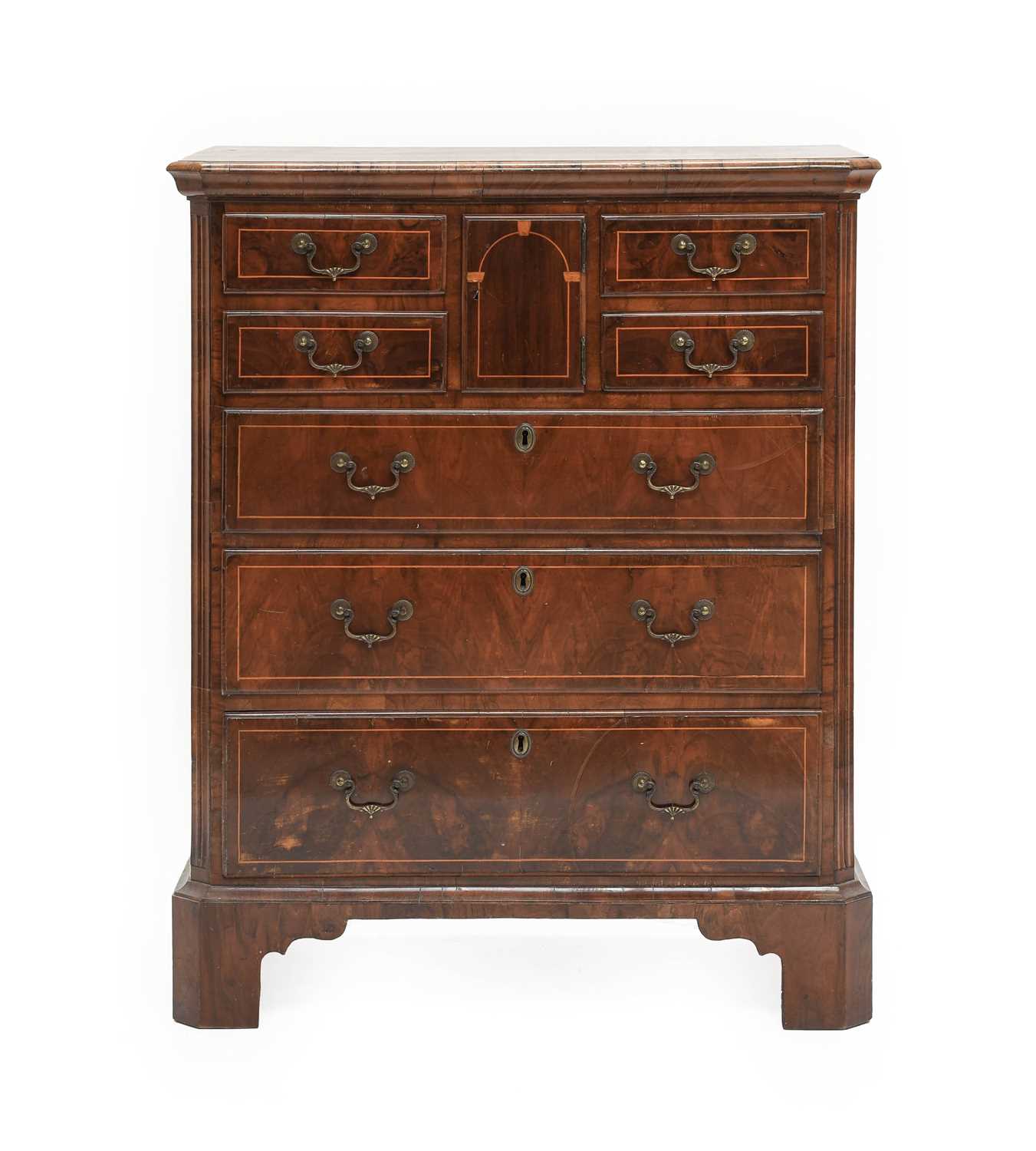 Lot 138 - A George II Figured Walnut and