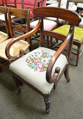 Lot 778A - A George IV elbow chair