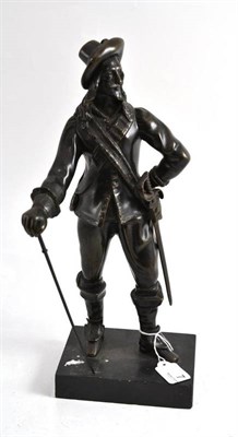 Lot 7 - Bronze figure of a cavalier