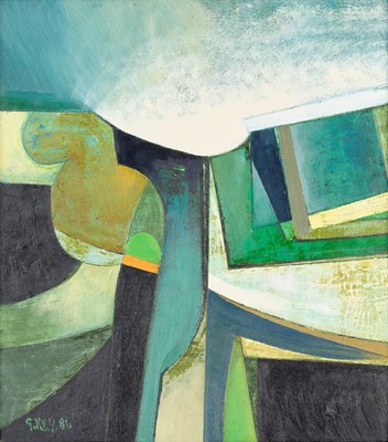 Lot 94 - Geoffrey Key (b.1941) "Landscape" Signed and...