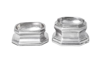 Lot 2013 - Two George I Silver Salt-Cellars