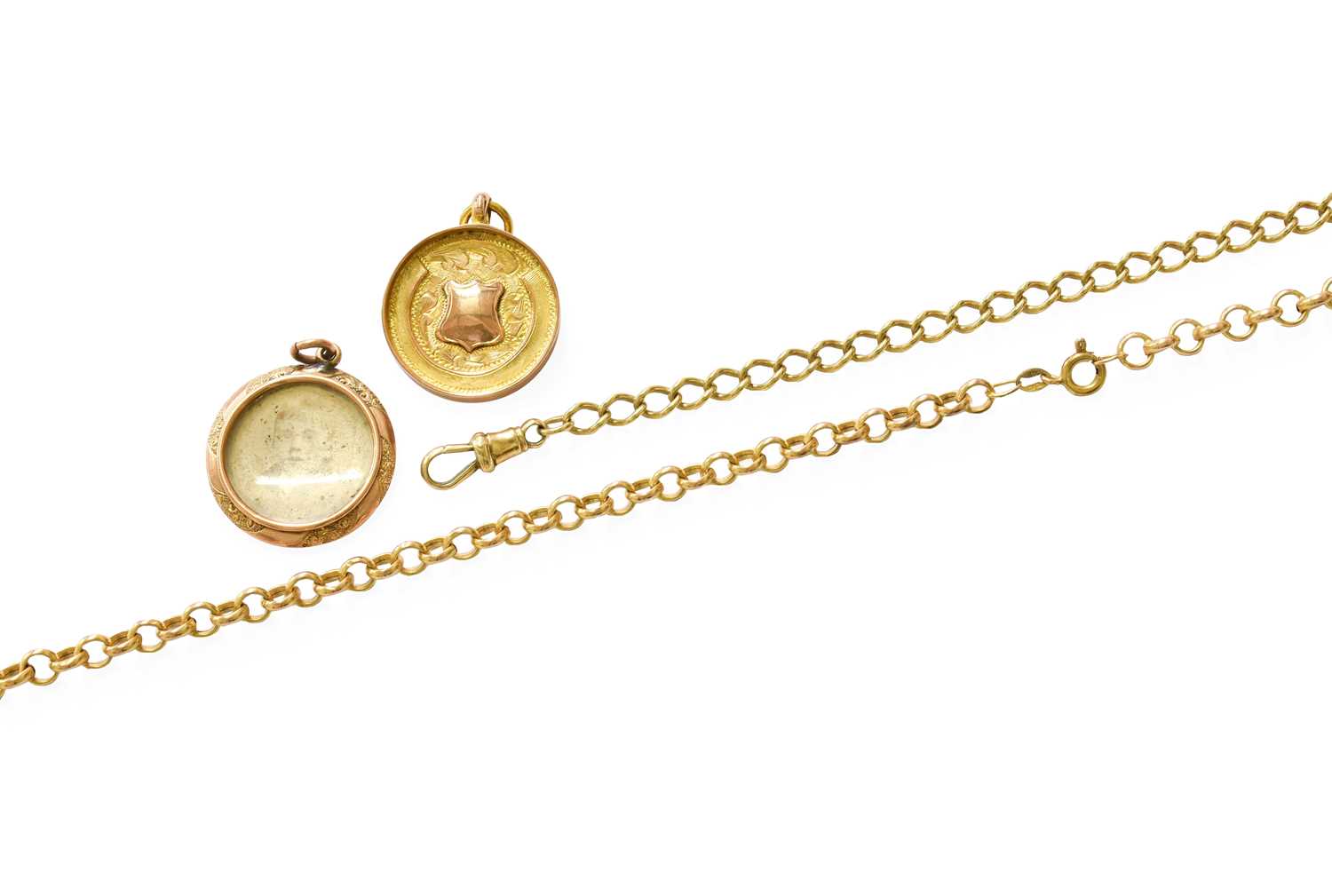 Lot 68 - Two Chain Sections, stamped '375' (a.f.); A 9...