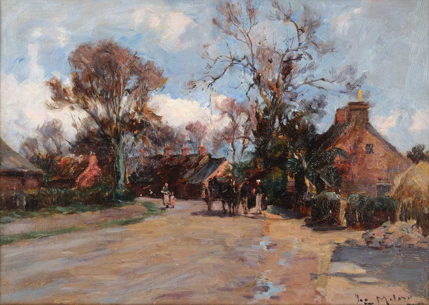 Lot 1035 - Joseph Milne (1857-1911) Scottish At the...
