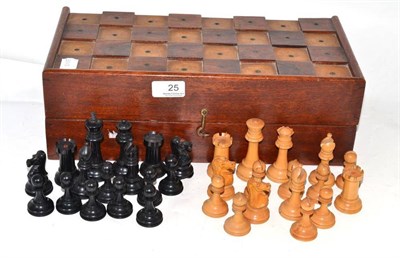 Lot 25 - Jacques chess set and chess board