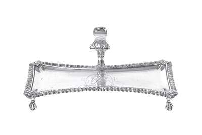 Lot 2019 - A George III Silver Snuffer-Tray