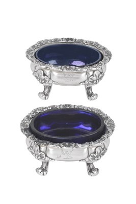 Lot 2110 - A William IV Silver Salt-Cellar and a Victorian Silver Salt-Cellar