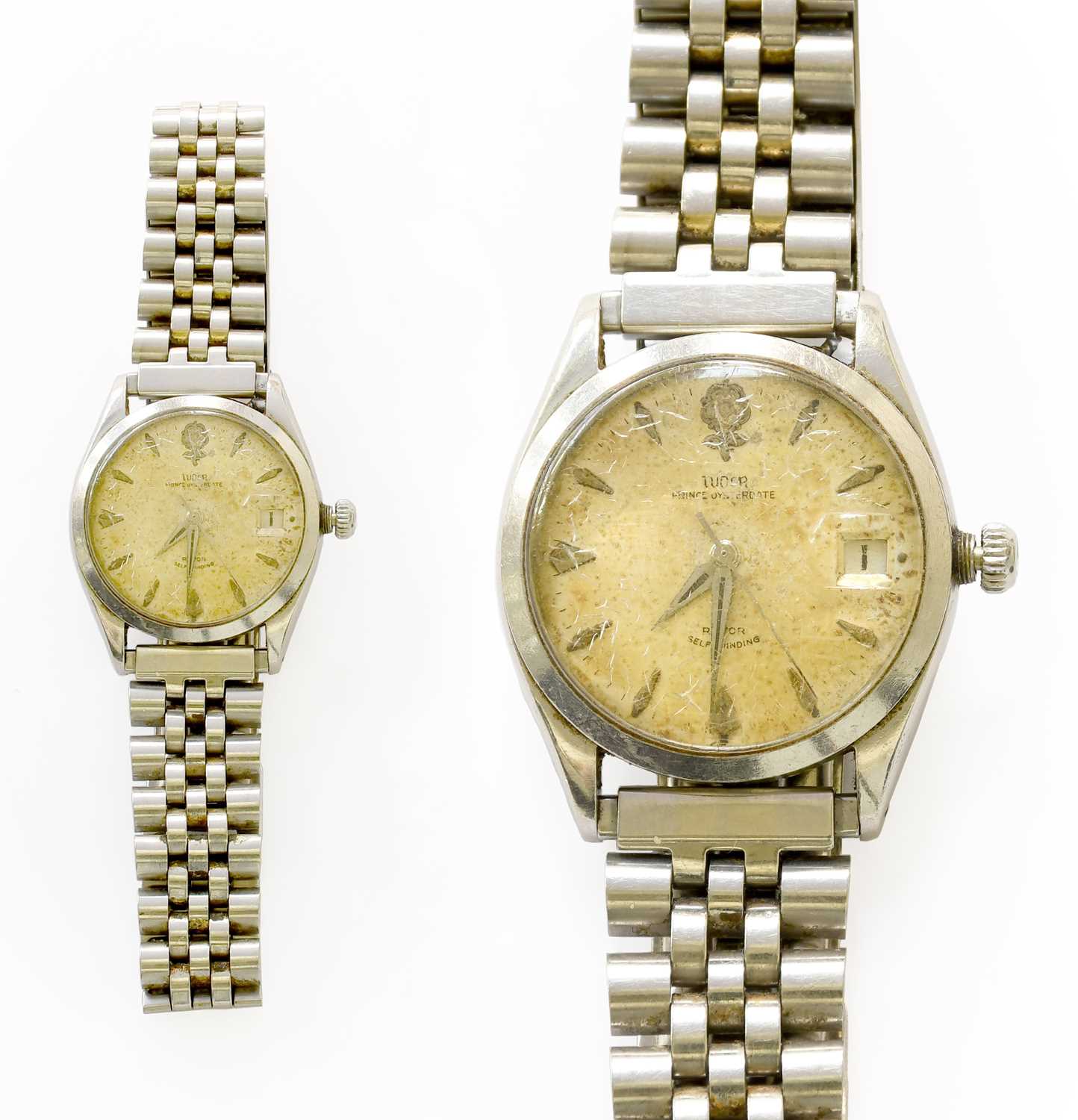 Lot 98 - A Stainless Steel Tudor Prince Oysterdate...