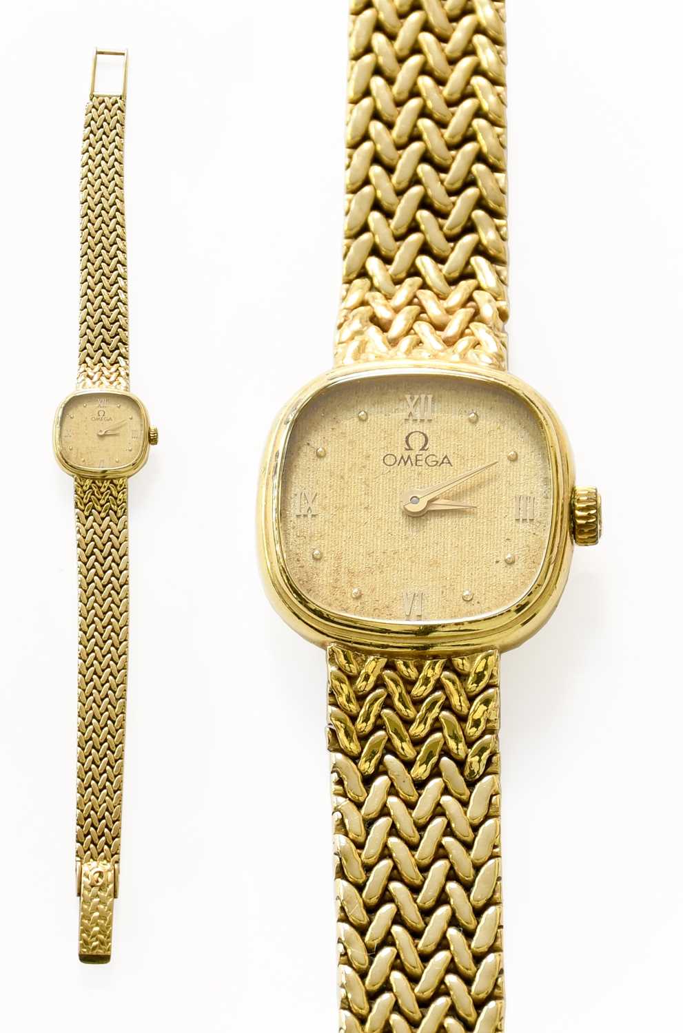 Lot 67 - A Lady's 9 Carat Gold Omega Wristwatch, and...