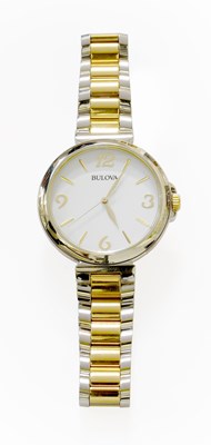 Lot 108 - A Bi-Metal Quartz Bulova Wristwatch, Barkers...
