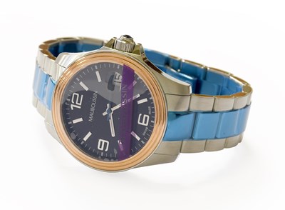 Lot 108 - A Bi-Metal Quartz Bulova Wristwatch, Barkers...