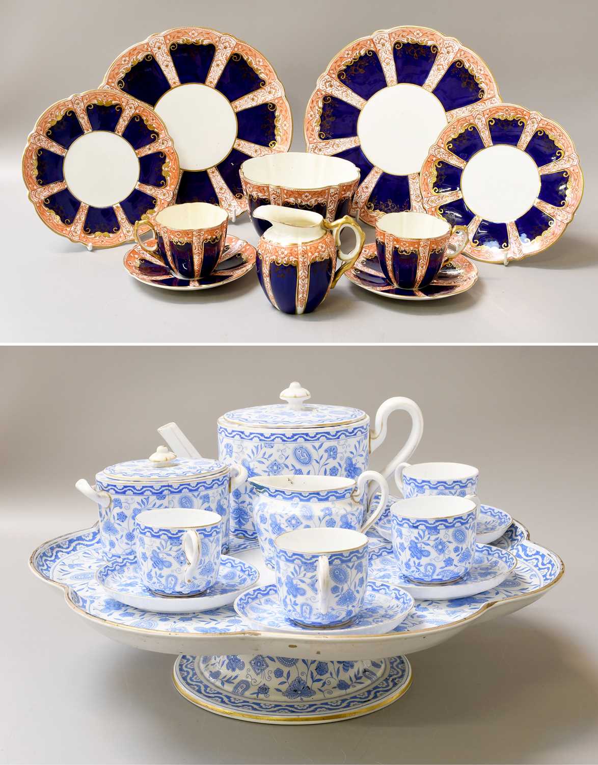 Lot 167 - A Royal Crown Derby Porcelain Coffee Set...