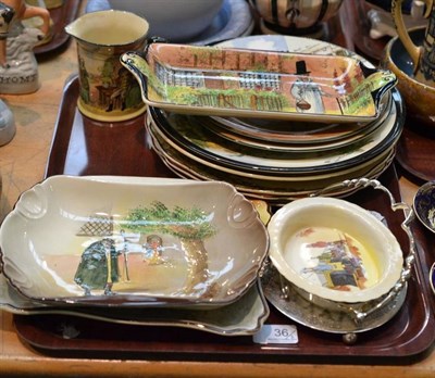 Lot 36 - Assorted Royal Doulton Seriesware pottery plates, large bowl, tray, dishes, etc