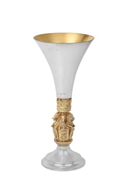 Lot 2167 - An Elizabeth II Parcel-Gilt Silver Goblet