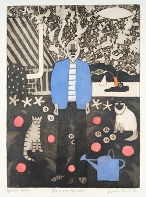 Lot 123 - Julian Trevelyan RA (1910-1988) "Me and My Two...