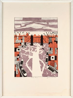 Lot 121 - Julian Trevelyan RA (1920-1988) "Tower Bridge"...