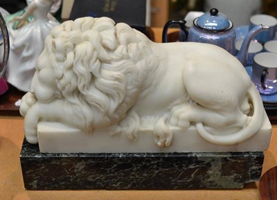 Lot 45 - After the antique, a marble figure of a lion