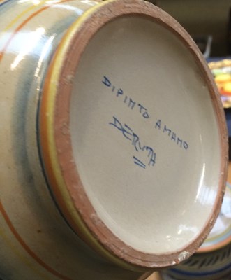 Lot 163 - Two 20th Century Italian Maiolica Albarello...