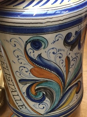 Lot 163 - Two 20th Century Italian Maiolica Albarello...