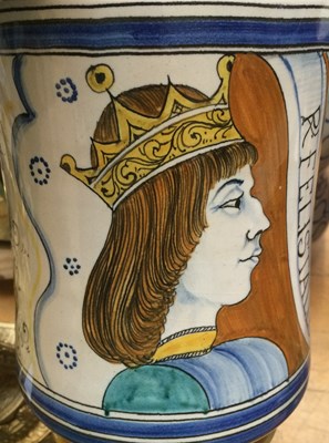 Lot 163 - Two 20th Century Italian Maiolica Albarello...