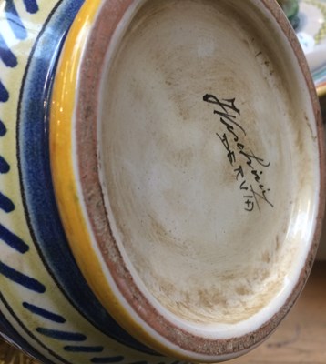 Lot 163 - Two 20th Century Italian Maiolica Albarello...