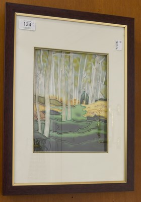 Lot 134 - Two 20th Century Moorcroft Style Tube Lined...