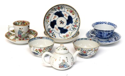 Lot 17 - A Chinese Porcelain Teacup and Saucer, Kangxi,...