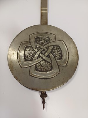 Lot 54 - A Glasgow School Pewter Wall Clock, circa 1900,...