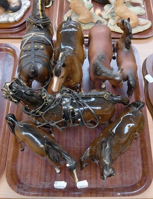 Lot 188 - Beswick Horses, including Black Beauty and...