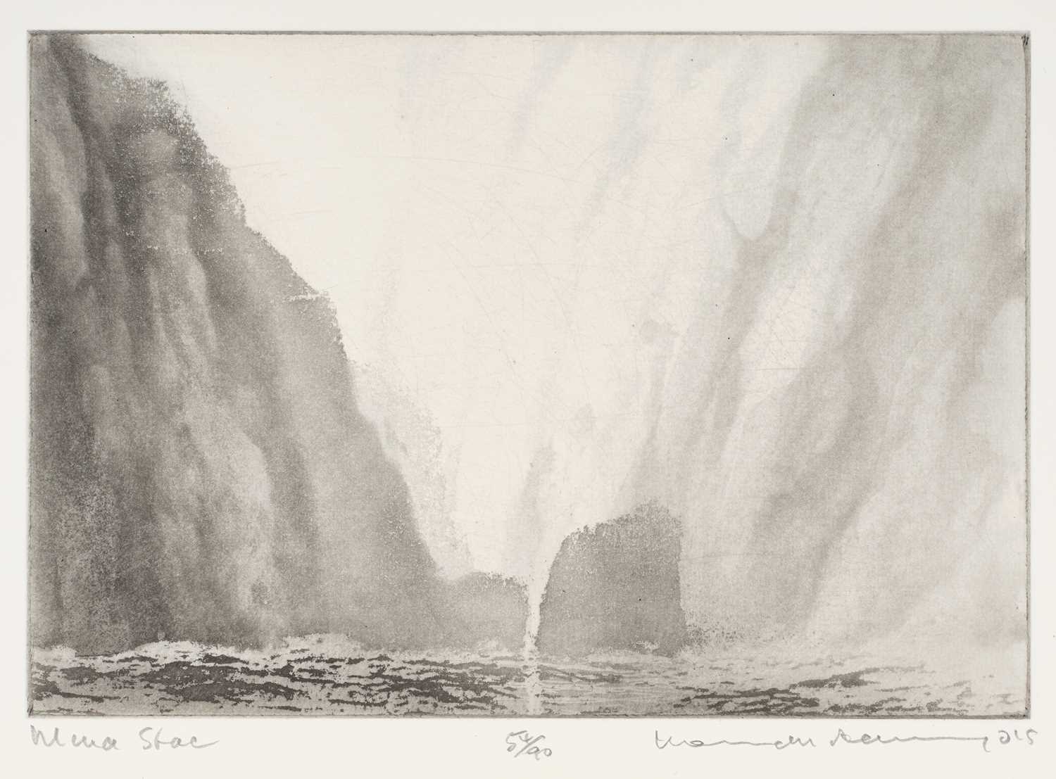 Lot 354 - Norman Ackroyd CBE, RA (1938-2024) "Mina Stack"...