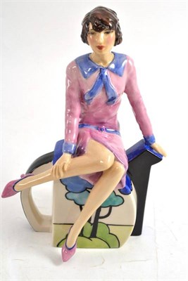 Lot 65 - Peggy Davies Ceramics figure 'Clarice Tea Time'