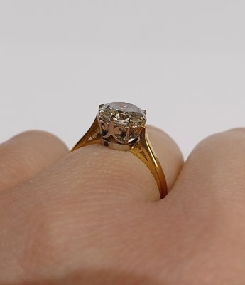 Lot 2235 - An 18 Carat Gold Diamond Solitaire Ring the...