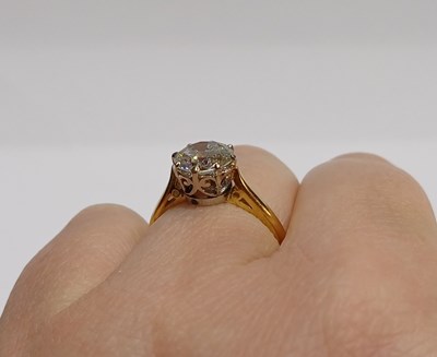 Lot 2235 - An 18 Carat Gold Diamond Solitaire Ring the...