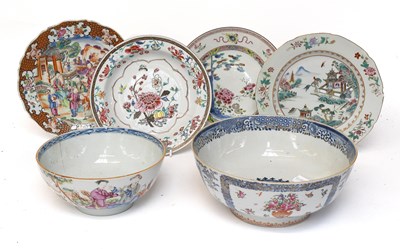 Lot 66 - A Chinese Porcelain Punch Bowl, Qianlong,...